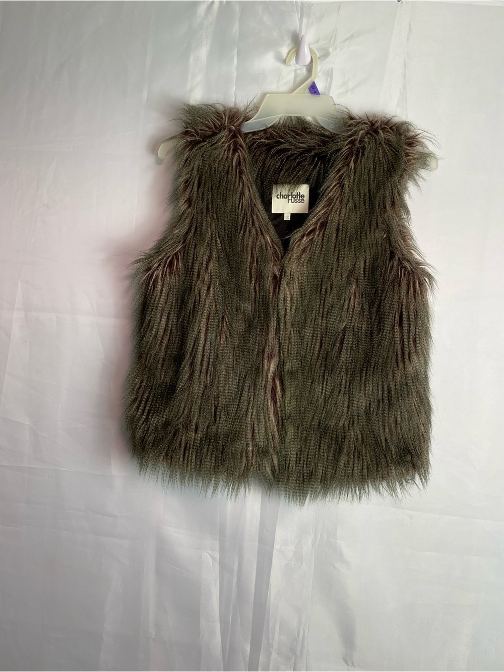 Charlotte Russe faux fur vest